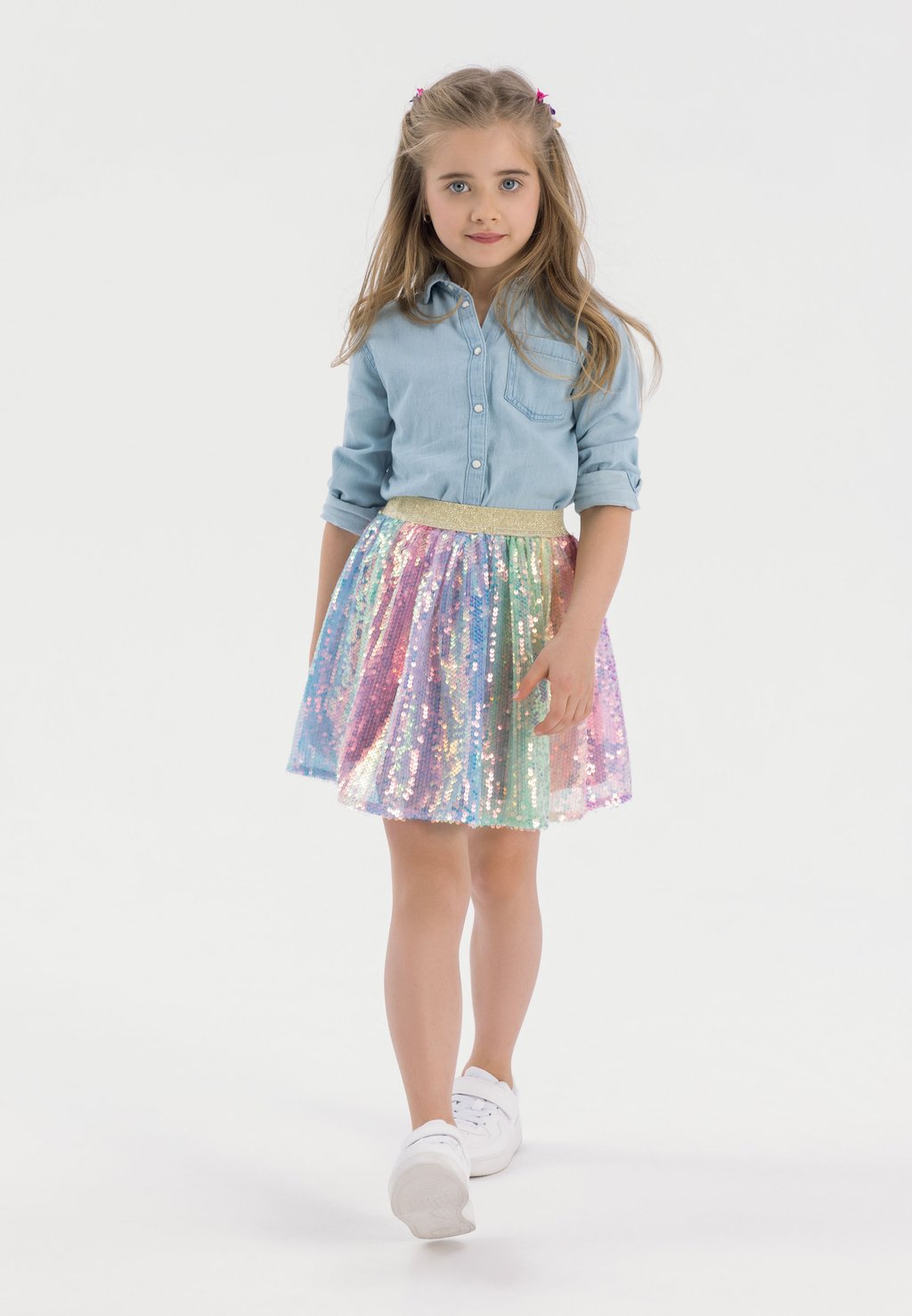 

Юбка-колокол SEQUIN SPARKLE MINOTI, зеленый
