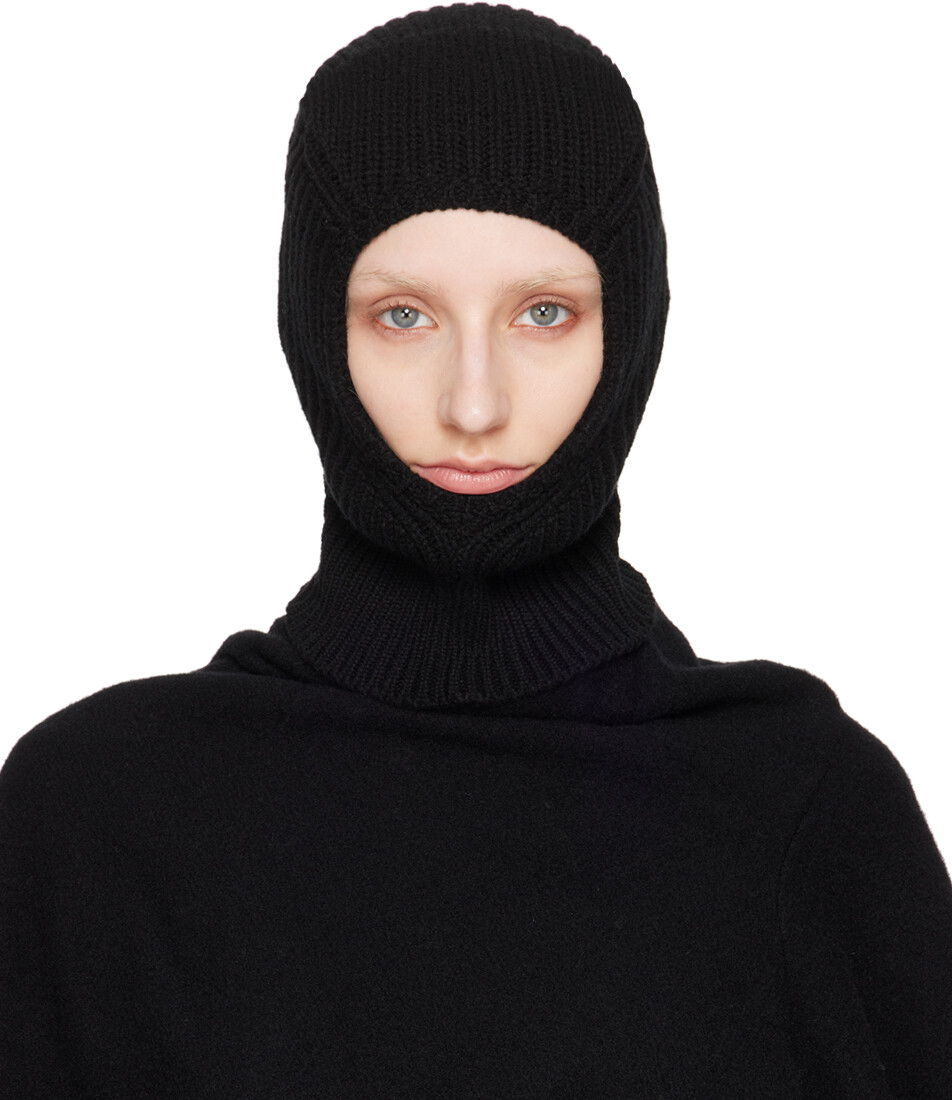 

Балаклава с черепом сфинкса Портервилля Rick Owens, черный