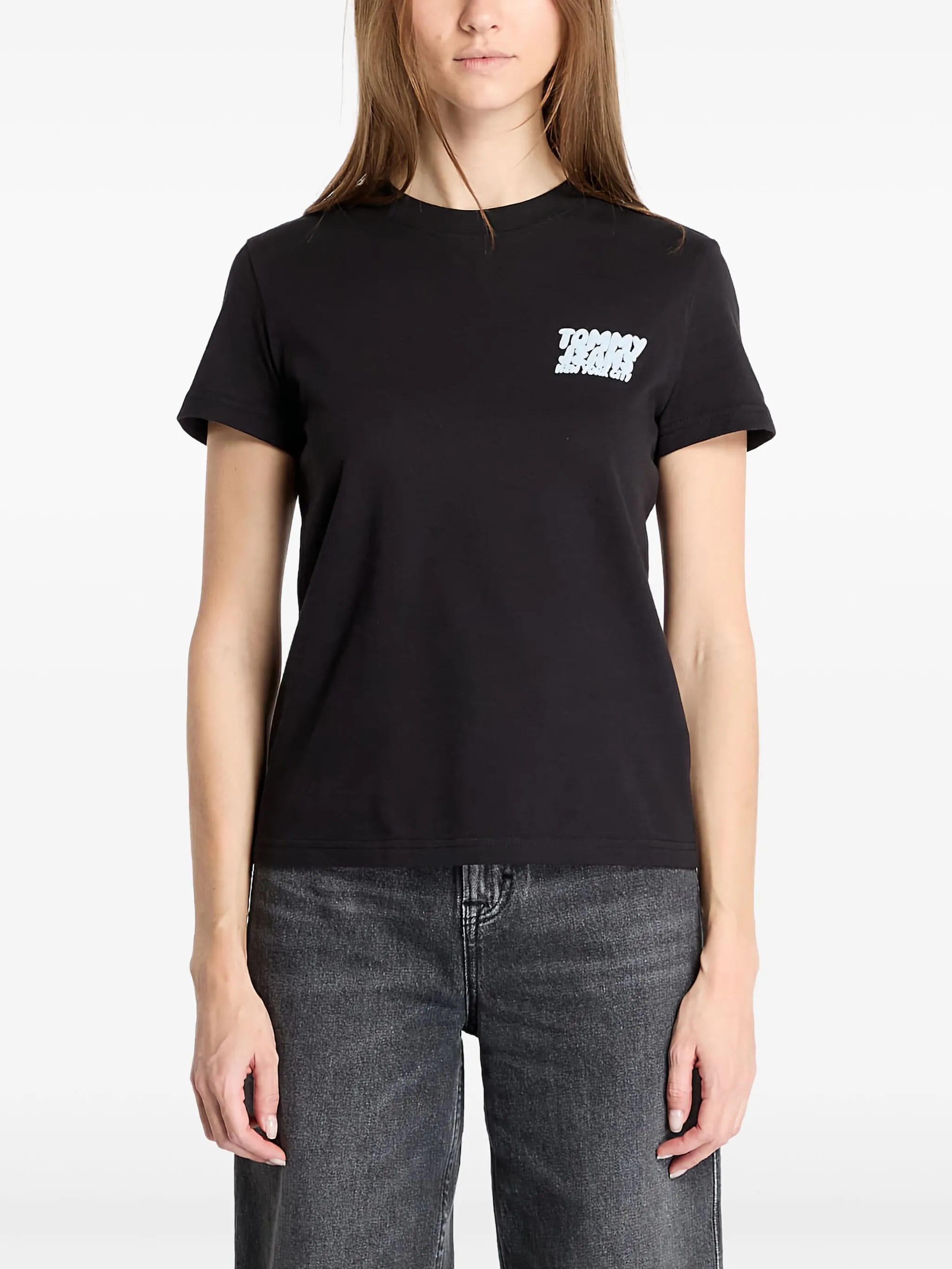 

Футболка с логотипом Tommy Jeans, черный