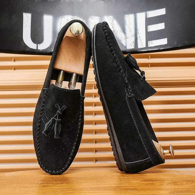 Лоферы мужские замшевые, Loafers, Black Hhhchpm — фото 2