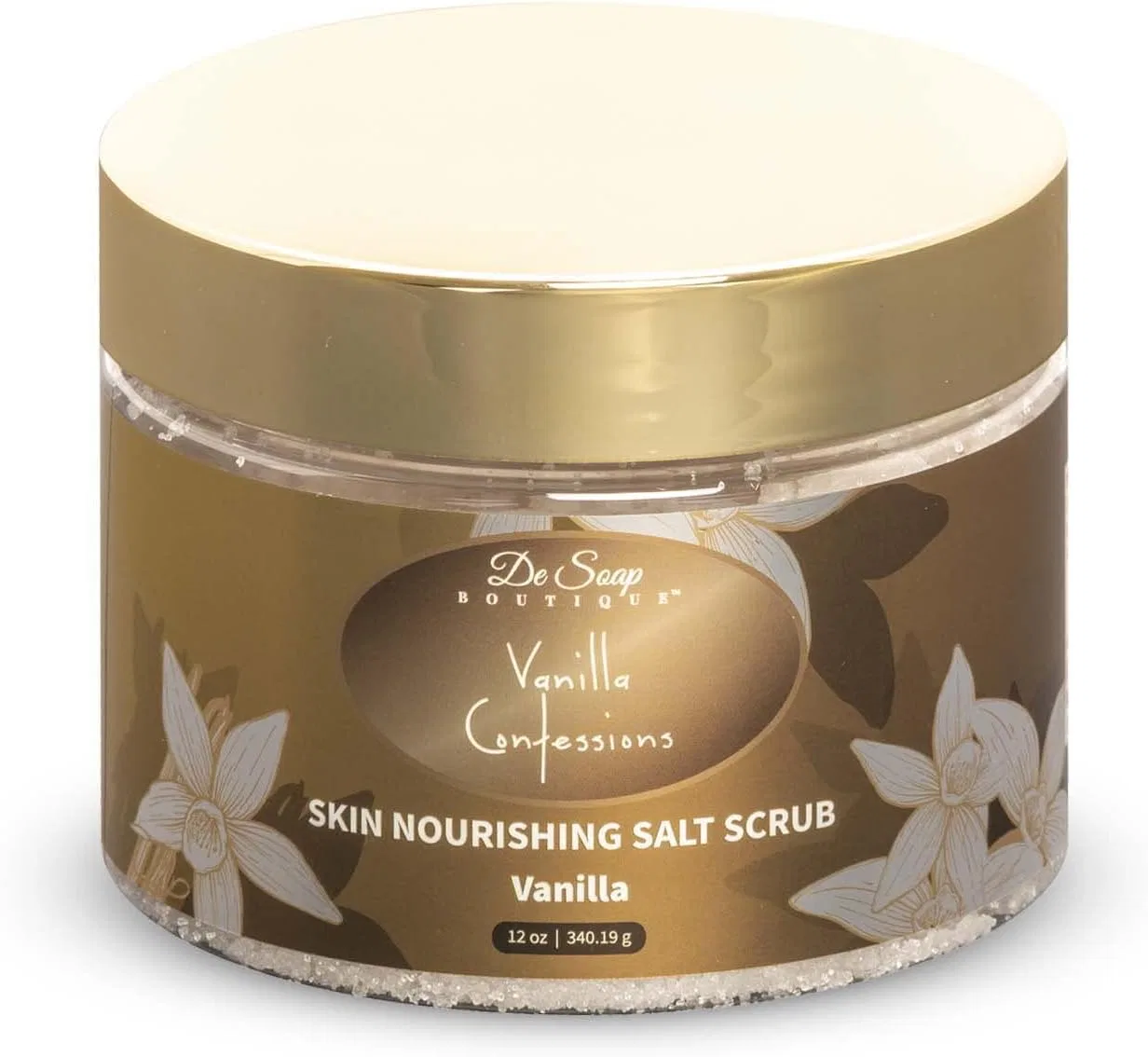 Скраб для тела с морской солью De Soap Boutique Vanilla Confessions, 340 г