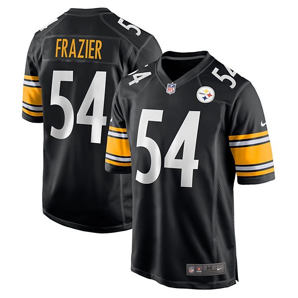 

Мужская черная игровая футболка Zach Frazier Pittsburgh Steelers Nike