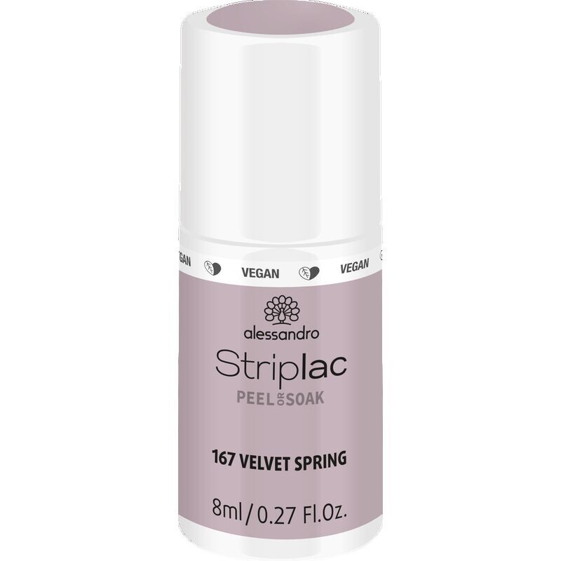 

STRIPLAC PEEL OR SOAK VELVET SPRING - ВЕГАНСКИЙ Alessandro, 8 ml