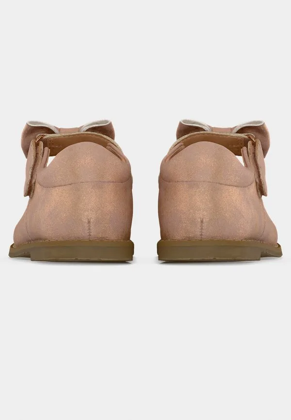 Балетки с ремешком на щиколотке, цвет розовое золото Friboo, Rose Gold-Coloured — фото 4