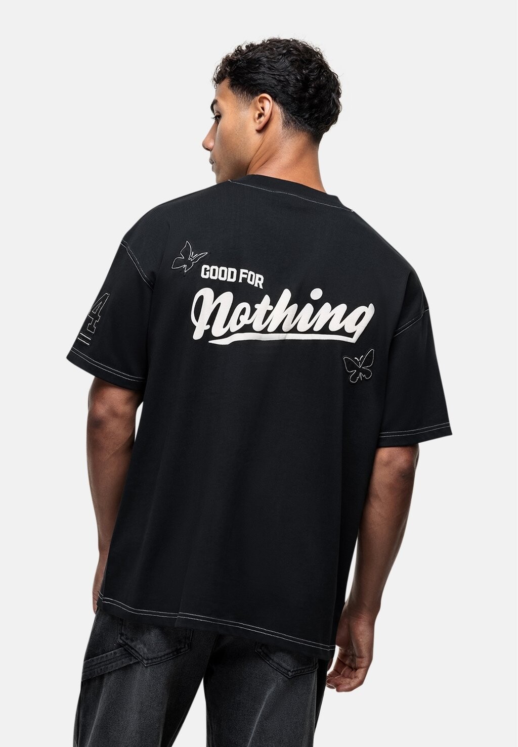 

Футболка с принтом TEAM Good For Nothing, черный