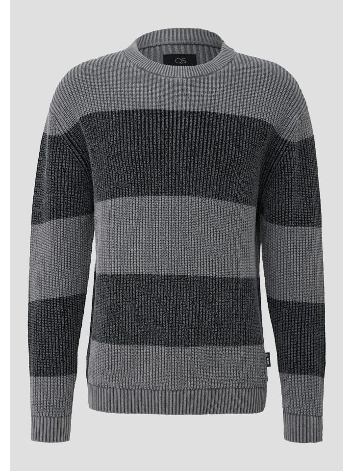 

Вязаный свитер цвета 98G0_темно-серый QS