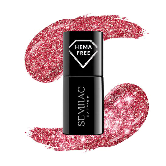 

Гибридный лак, 7мл Semilac, 457 Glamorous Red