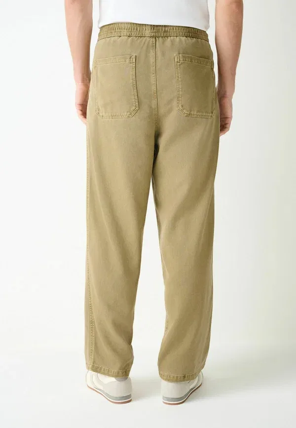 Джинсы Next, Baggy fit authentic washed elasticated trousers, горчично-желтые — фото 2