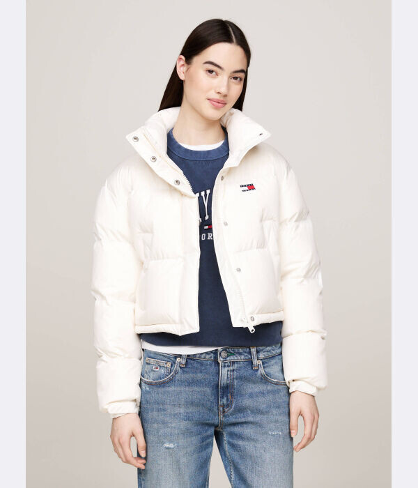 

Пуховик Tommy Jeans Cropped Fit, белый