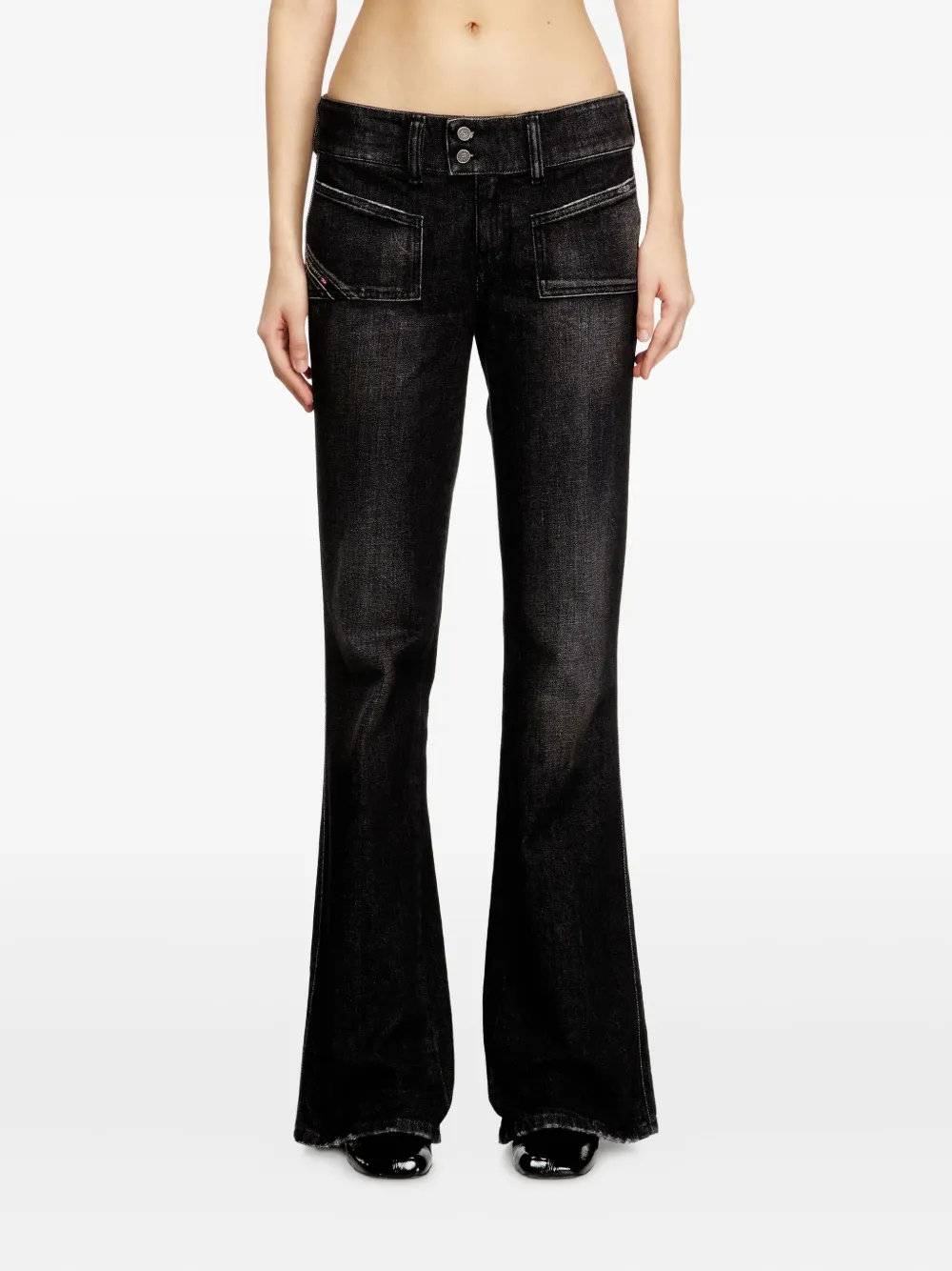 Джинсы D-Hush 09N50 с накладными карманами Diesel, черный — фото 3