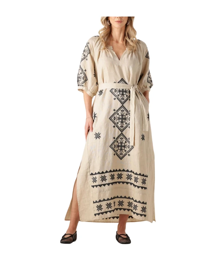 

Длинное платье, элегантное очарование Greek Archaic Kori, бежевый