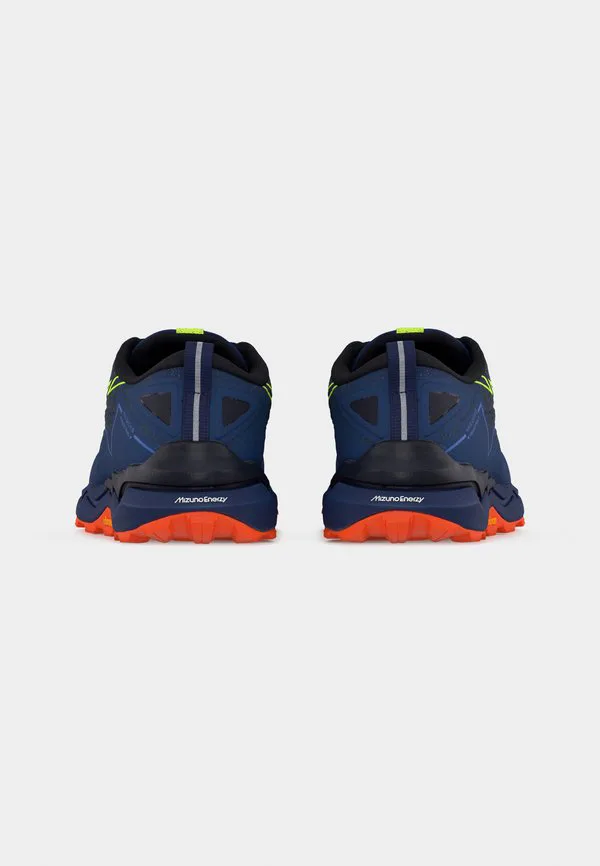 Кроссовки для трейлраннинга wave daichi 9 Mizuno, Estate Blue/Lightning Yellow/Light Orange — фото 4