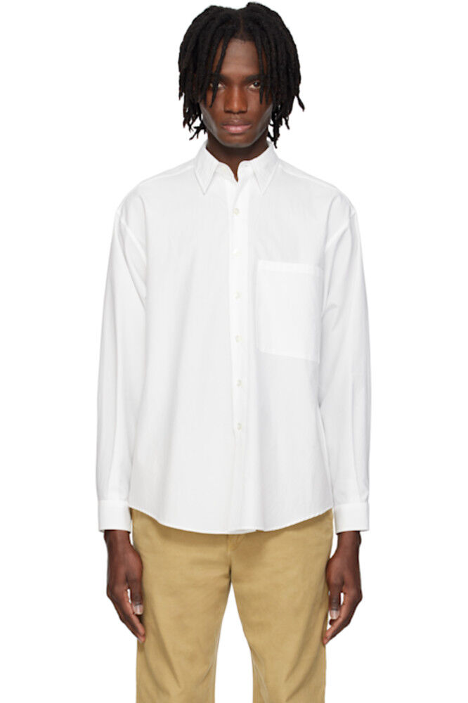 

Белая выстиранная рубашка Finx Twill Big AURALEE
