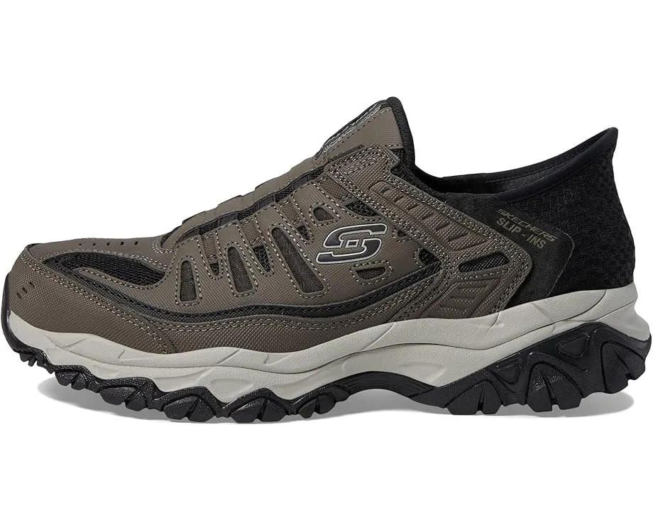 Кроссовки SKECHERS Afterburn M. Fit Ridgeburn Hands Free Slip-Ins, Brown — фото 4