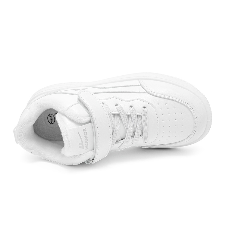 Кроссовки для скейтбординга Mid top детские WARRIOR, белый — фото 4