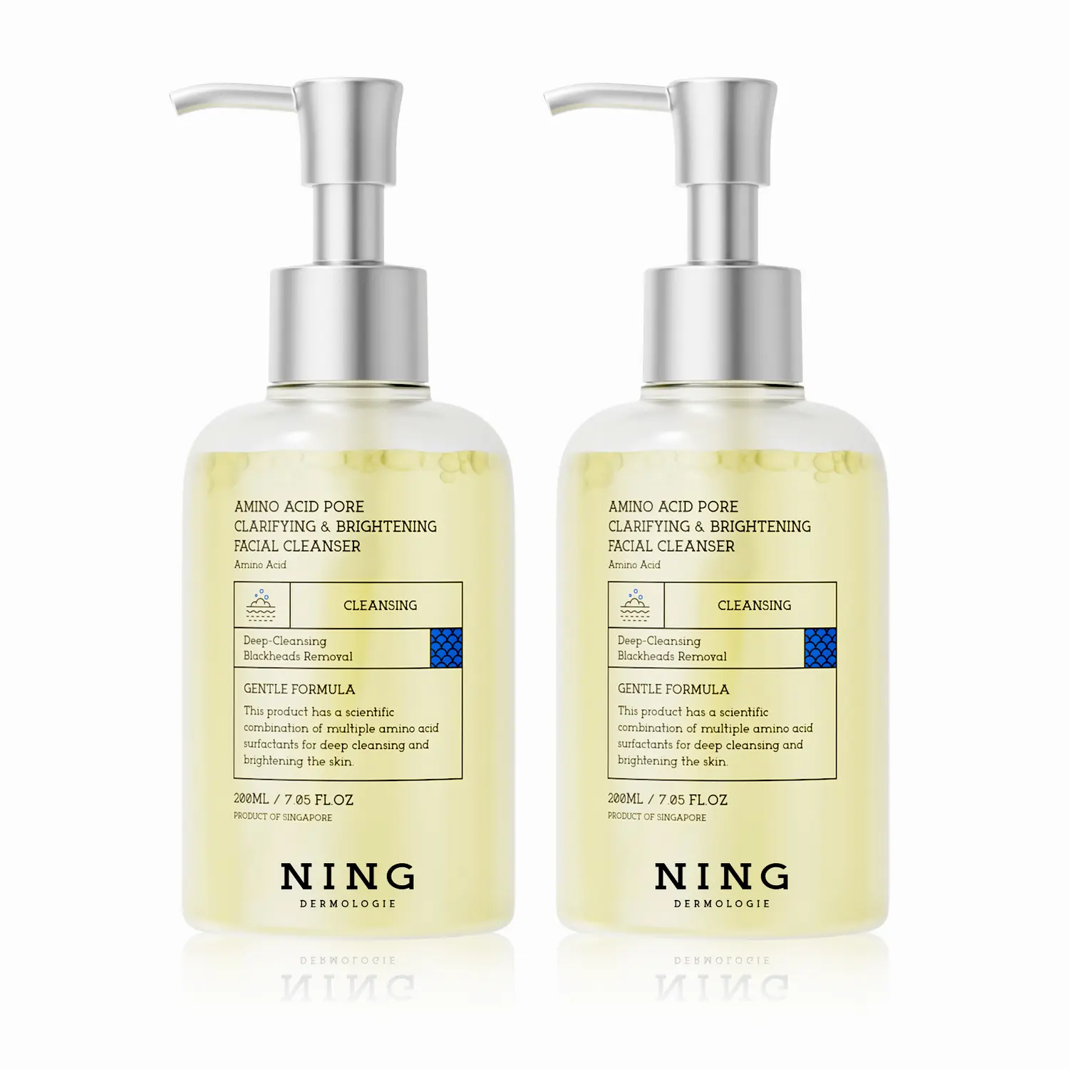 

Очищающее средство amino acid brighte and purifying с увлажняющим эффектом 200 мл NING