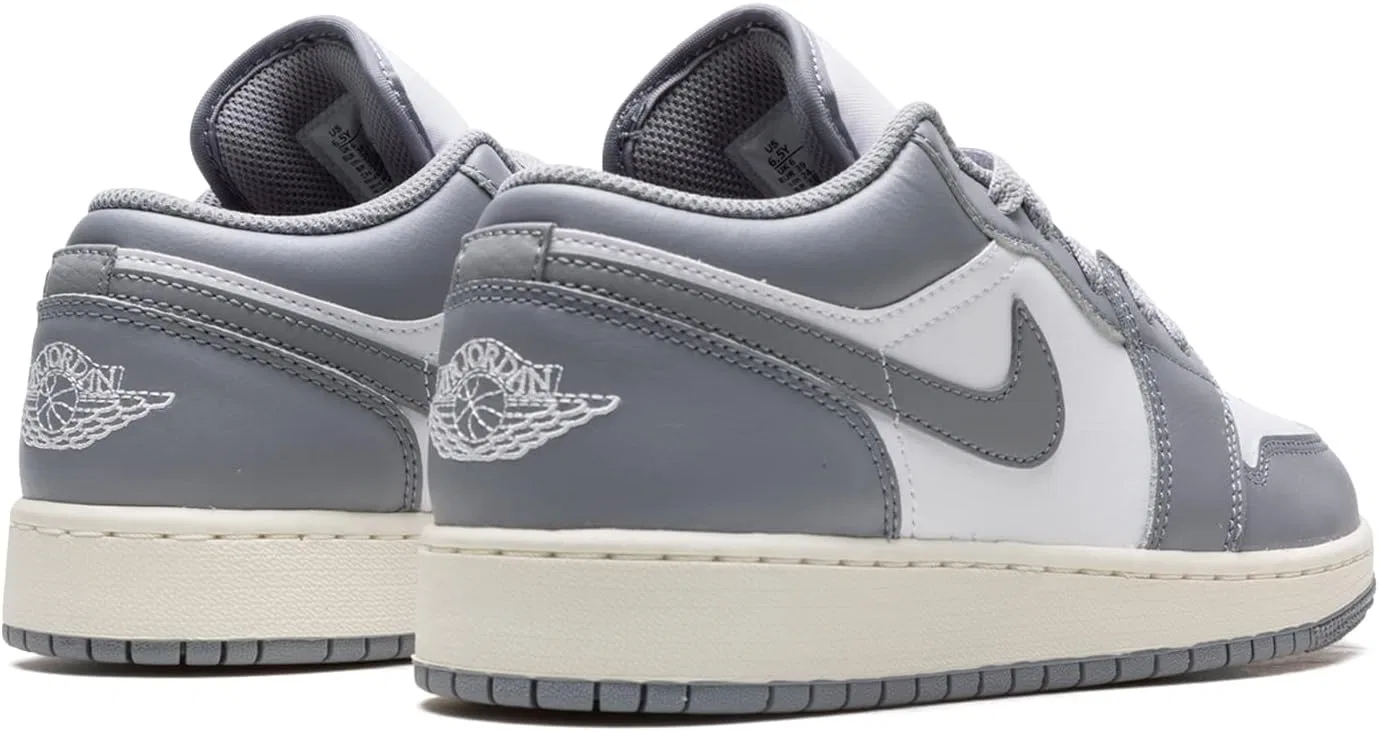 Детские кроссовки Nike Air Jordan 1 Low, Vintage Grey/White — фото 3