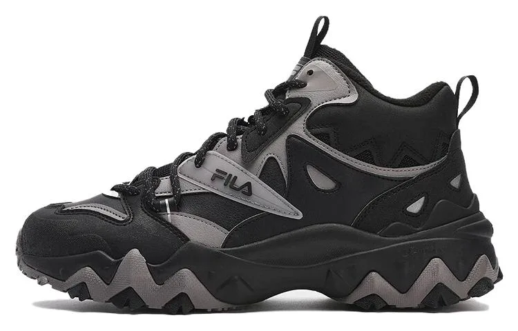 FILA Кроссовки Oakmont 2 Textile, Synthetic Leather Mid top Chunky мужские Black Sky Gray