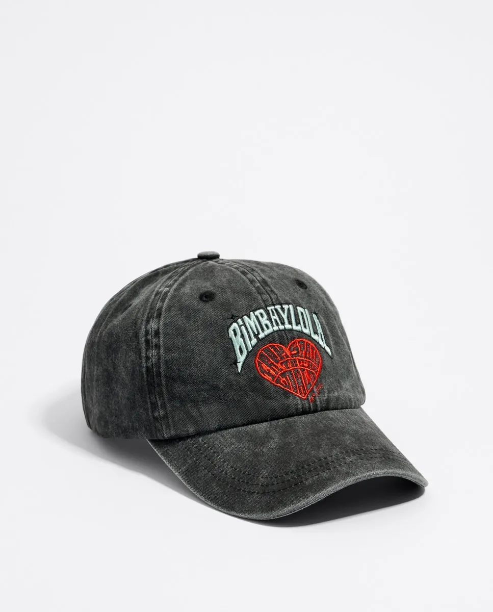 

Женская регулируемая кепка с вышивкой Bimba y Lola, черный