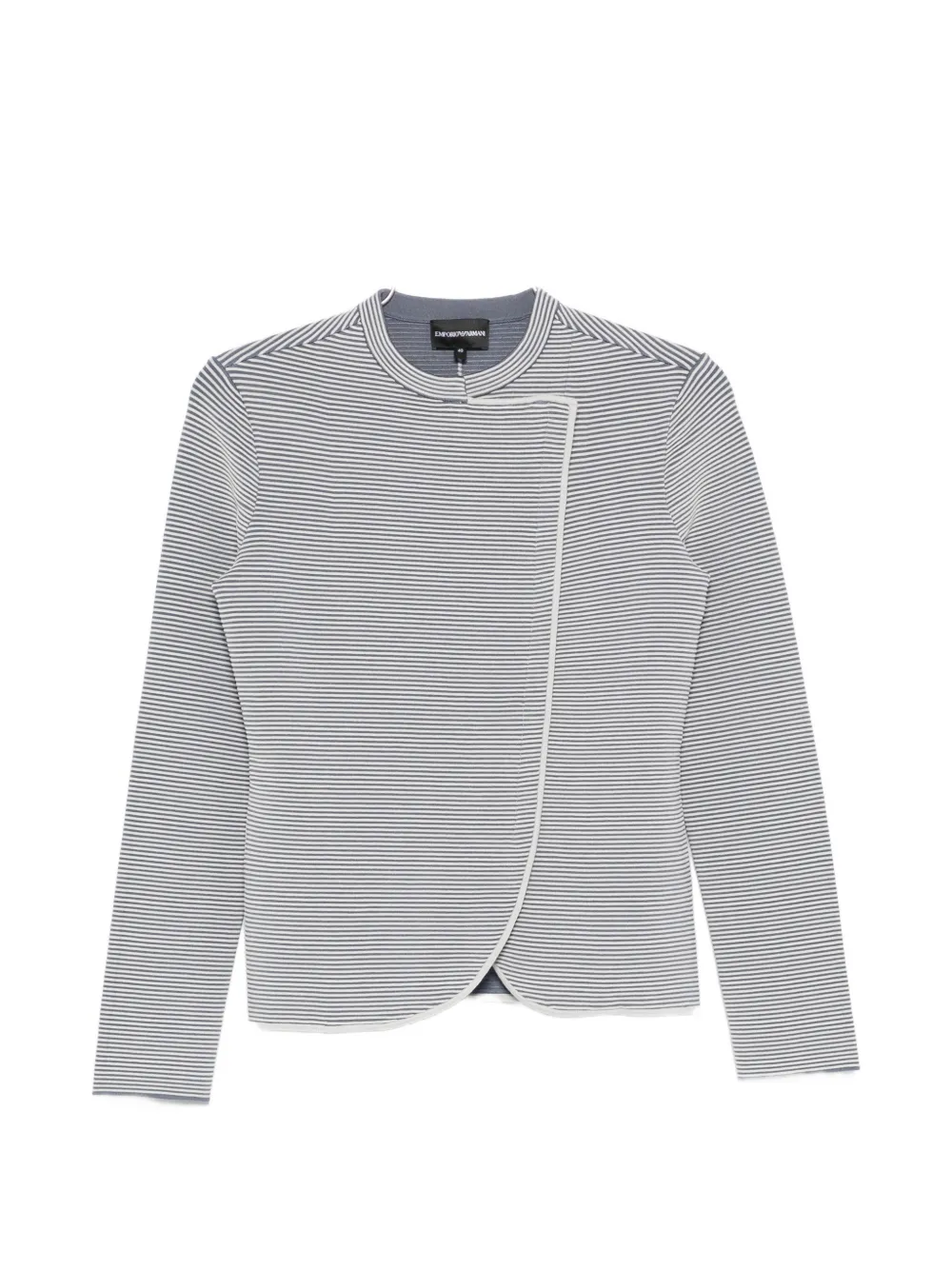 

Полосатый пиджак Emporio Armani, серый