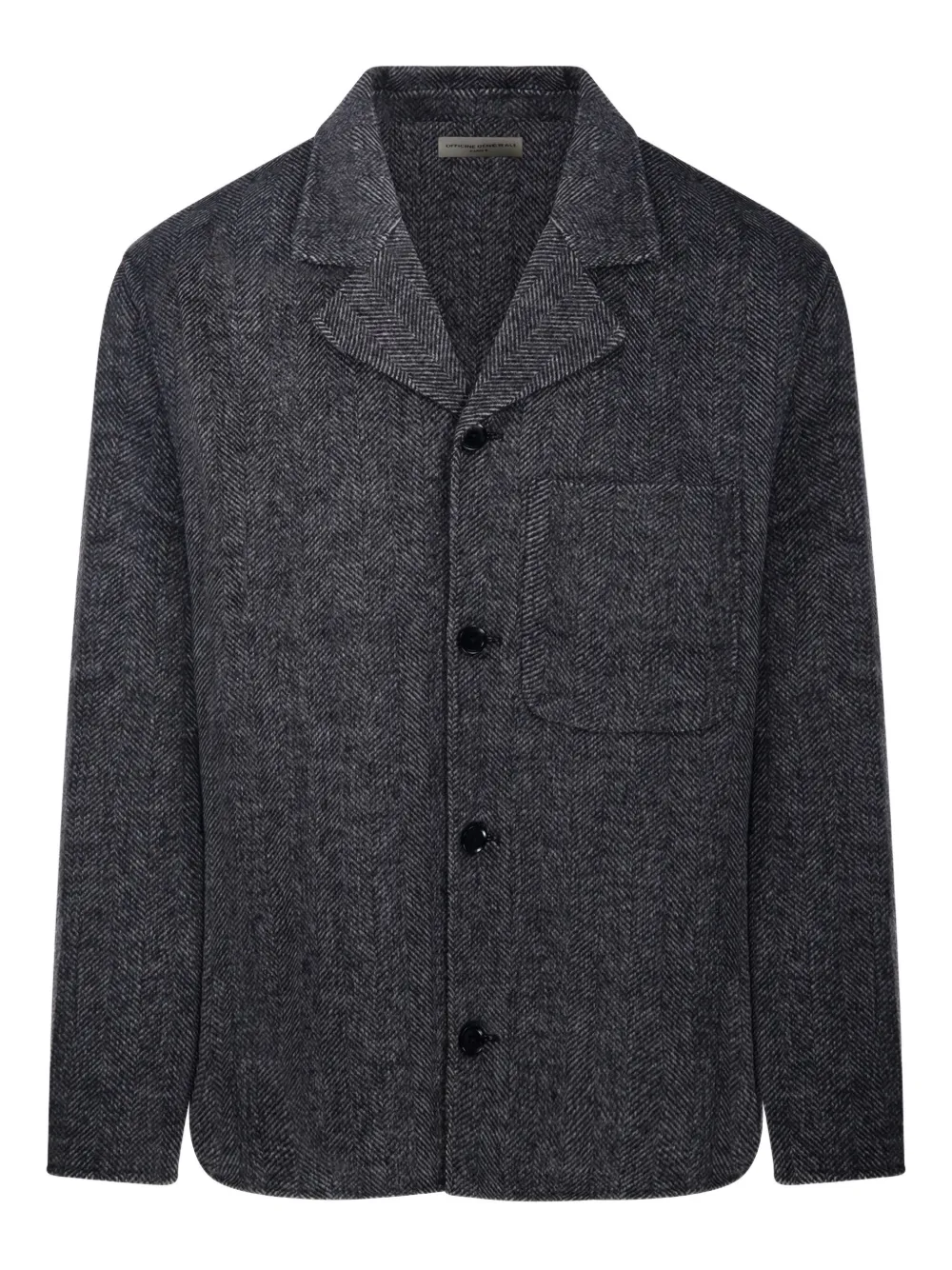 

Пиджак с елочным узором Officine Generale, серый