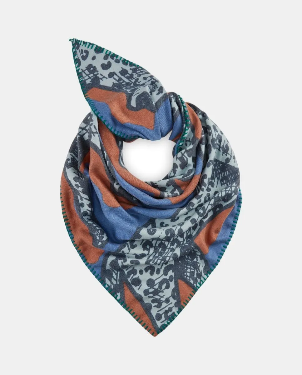 

Большой треугольник с узором Codello, синий