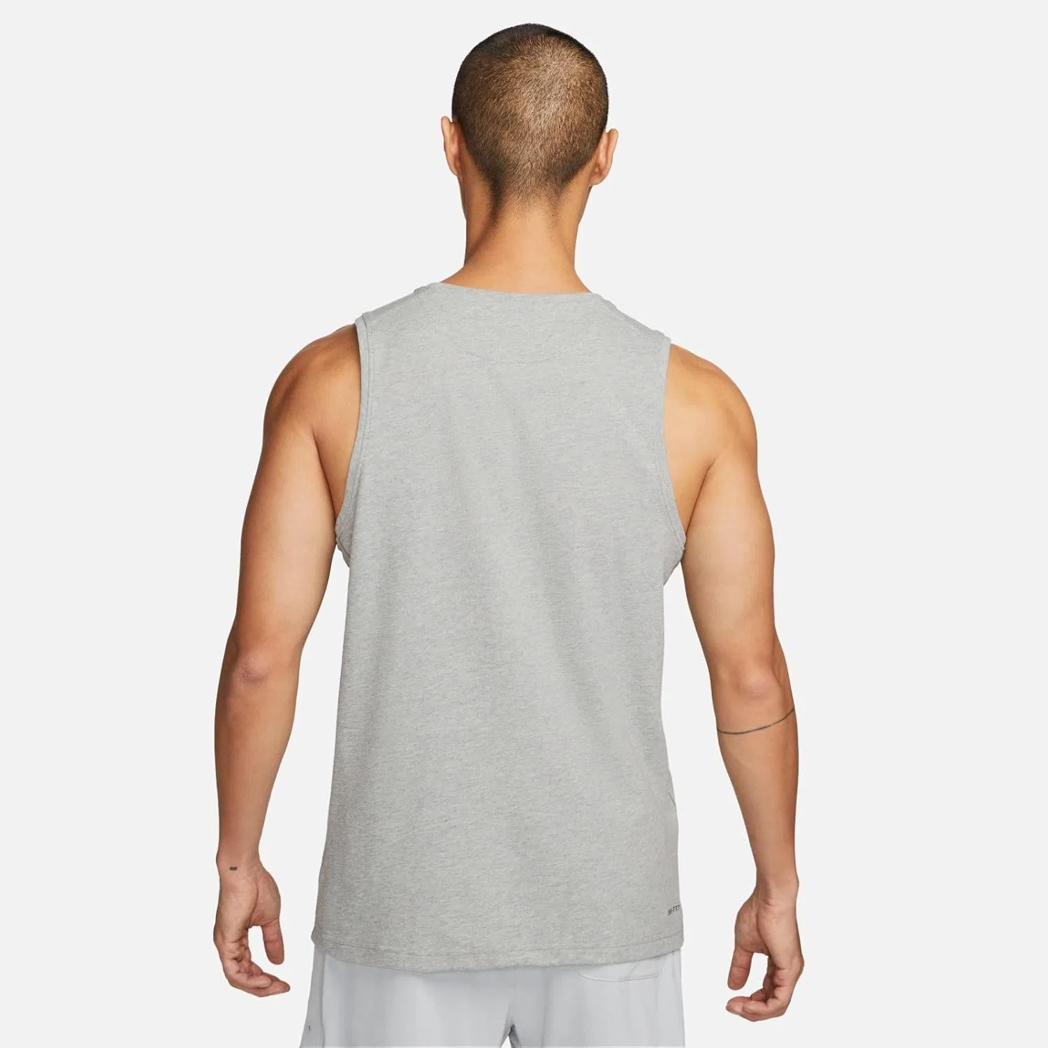 Мужской топ Nike Dri-FIT Primary Tank, Dark Grey Heather/Heather/Smoke Grey — фото 3