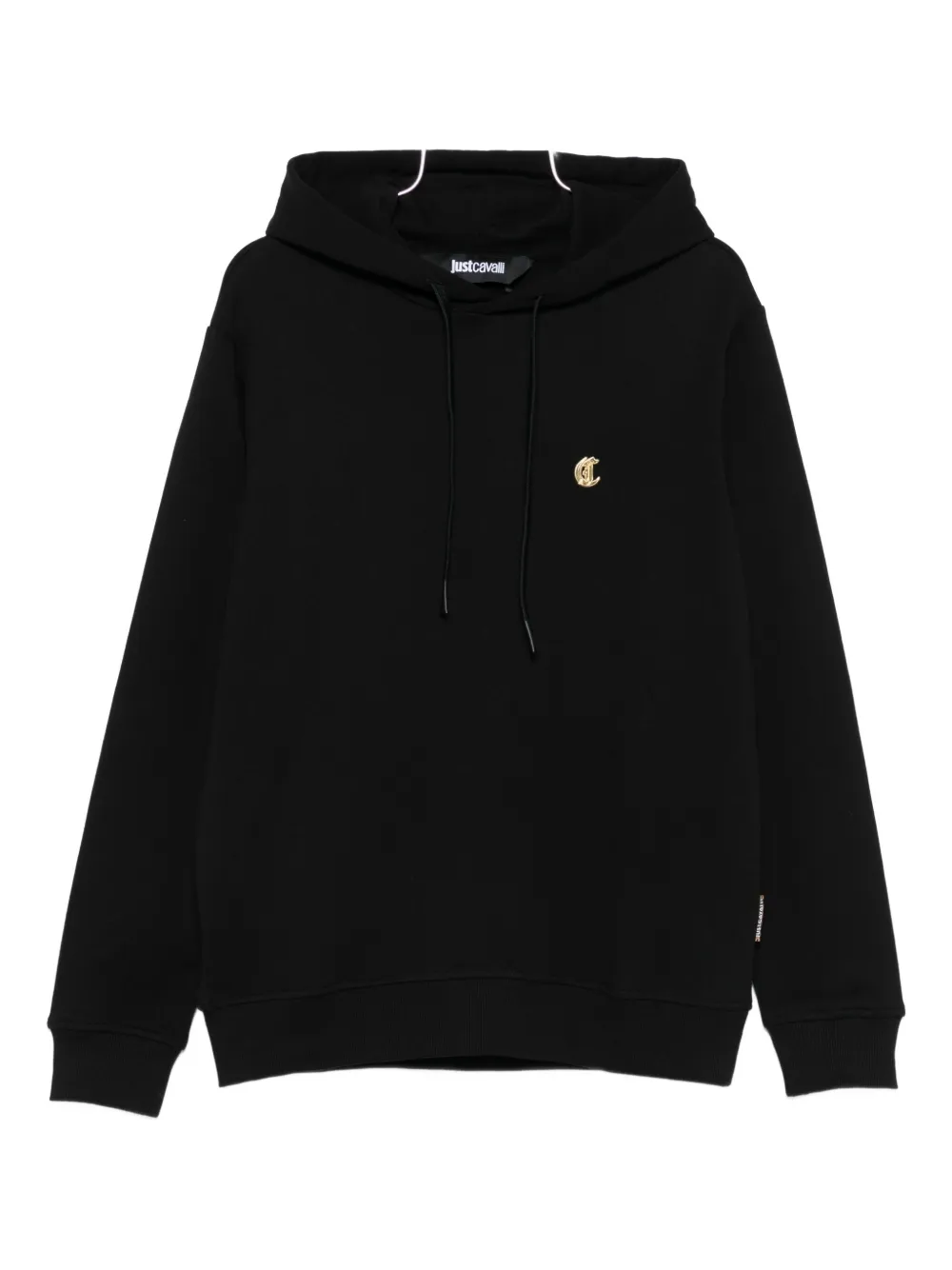 

Хлопковое худи Just Cavalli, черный