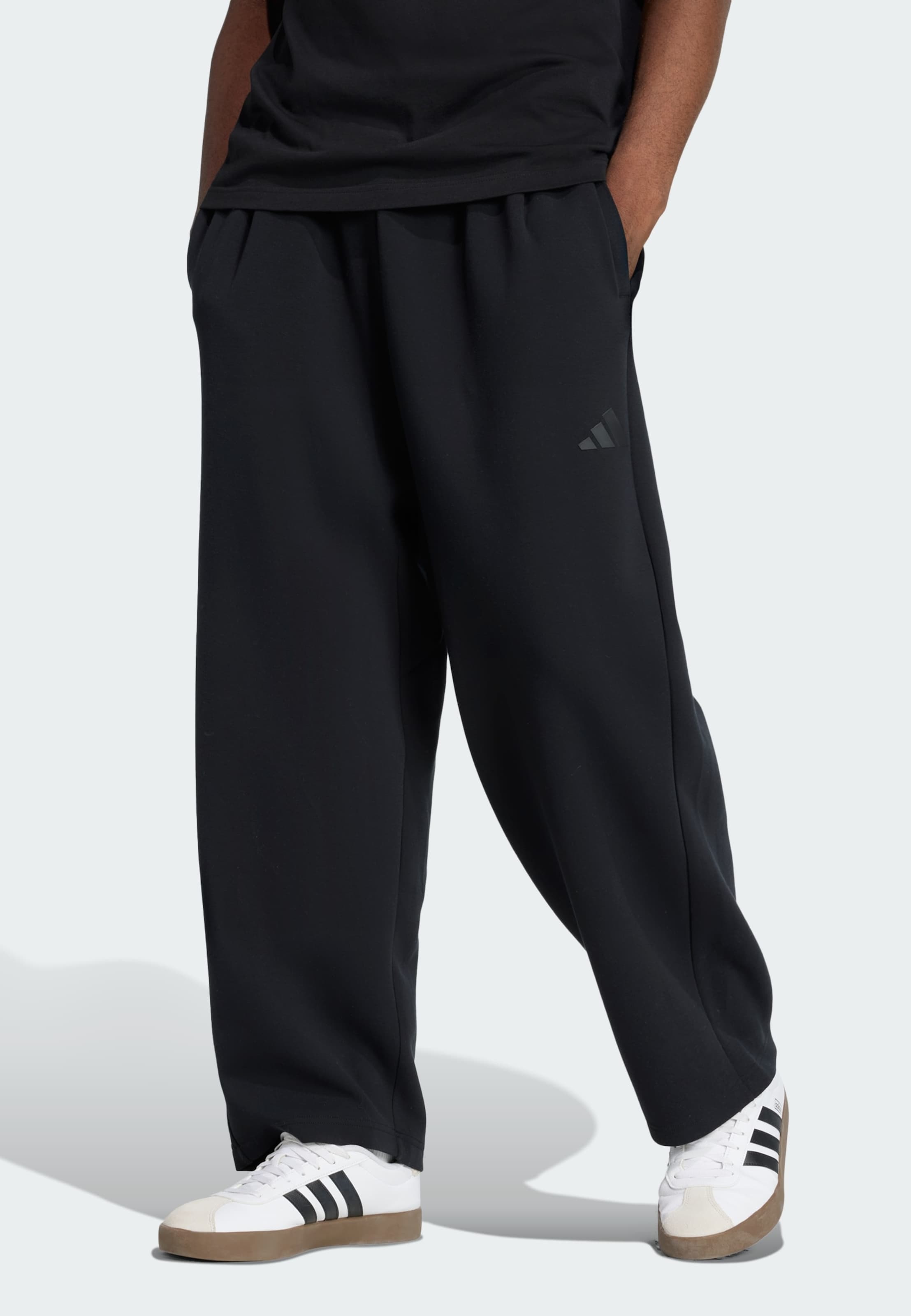 Adidas Sportswear Штаны для тренировок свободного кроя 'Soft Lux' в черном цвете — фото 2