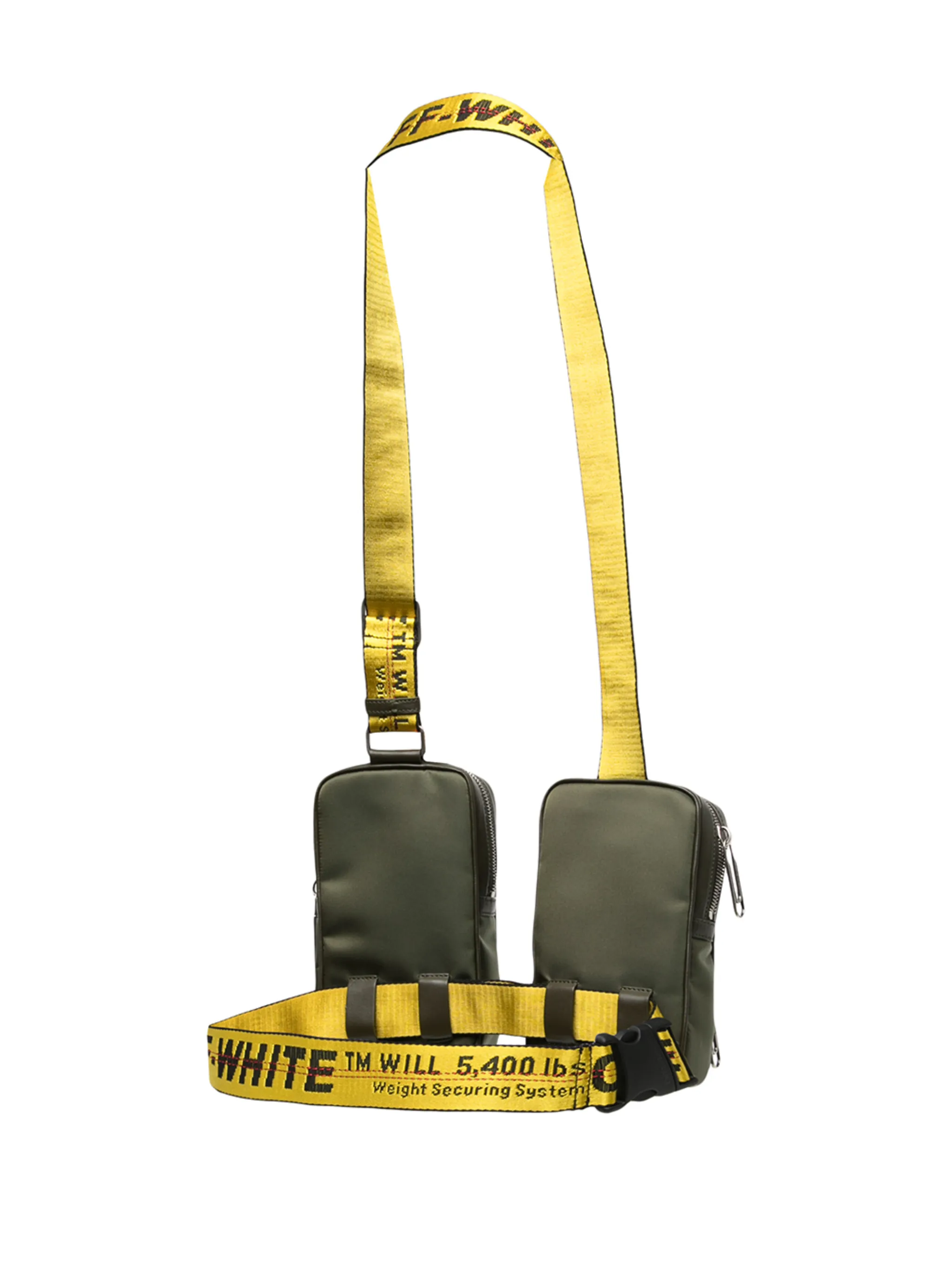 Сумка с ремнем Industrial Off-White, зеленый — фото 3