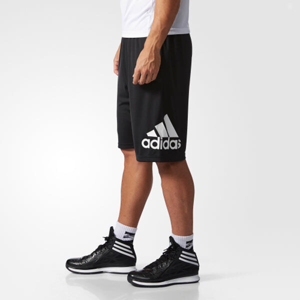 Шорты crzylght short basketball sports shorts black Adidas, черный — фото 3
