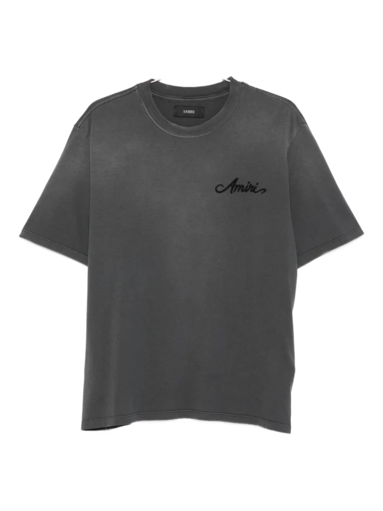 

Футболка из хлопка с вышивкой AMIRI, черный