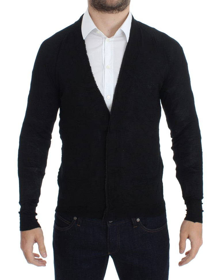 

Кардиган для мужчин Costume National Elegant из мериносовой шерсти, черный