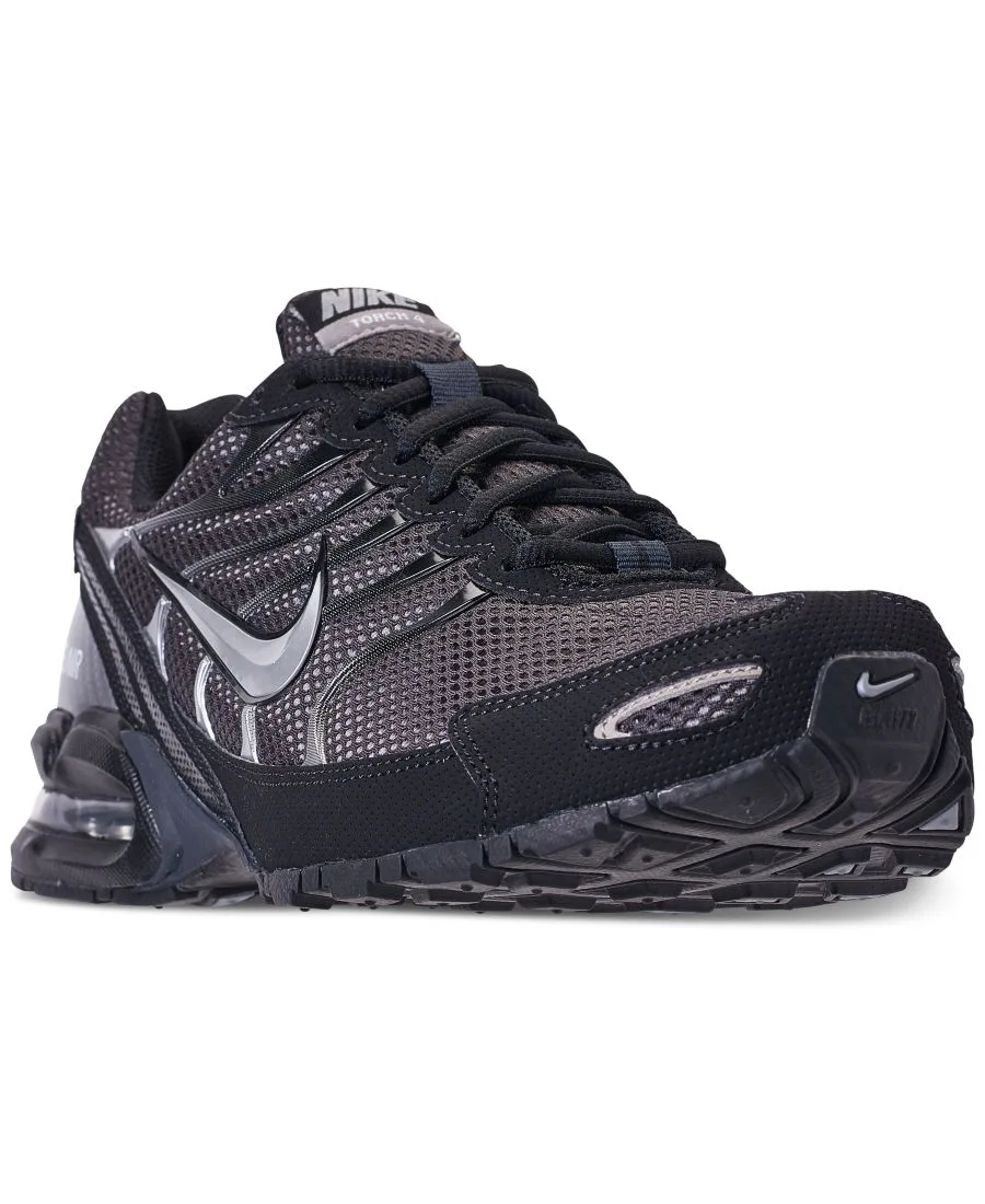 Мужские беговые кроссовки Air Max Torch 4 от Finish Line Nike, черный/серебро