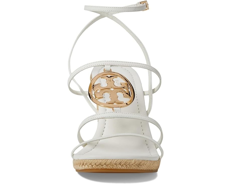 Туфли Tory Burch 85 mm Capri Miller Espadrille Wedge, цвет Blanc/Gold — фото 2