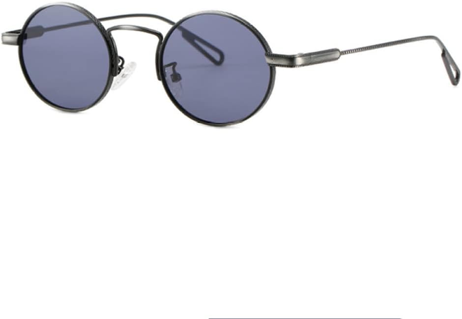 

Солнцезащитные очки в стиле панк с круглой металлической оправой, ретро-очки с защитой от ультрафиолета UV400, повседневные очки для взрослых, женщин и мужчин LANGSER, C1