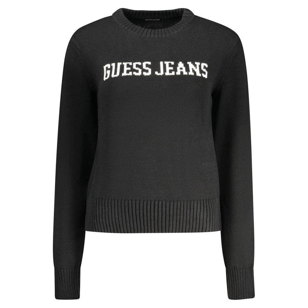 

Черный хлопковый женский свитер Guess Shoes