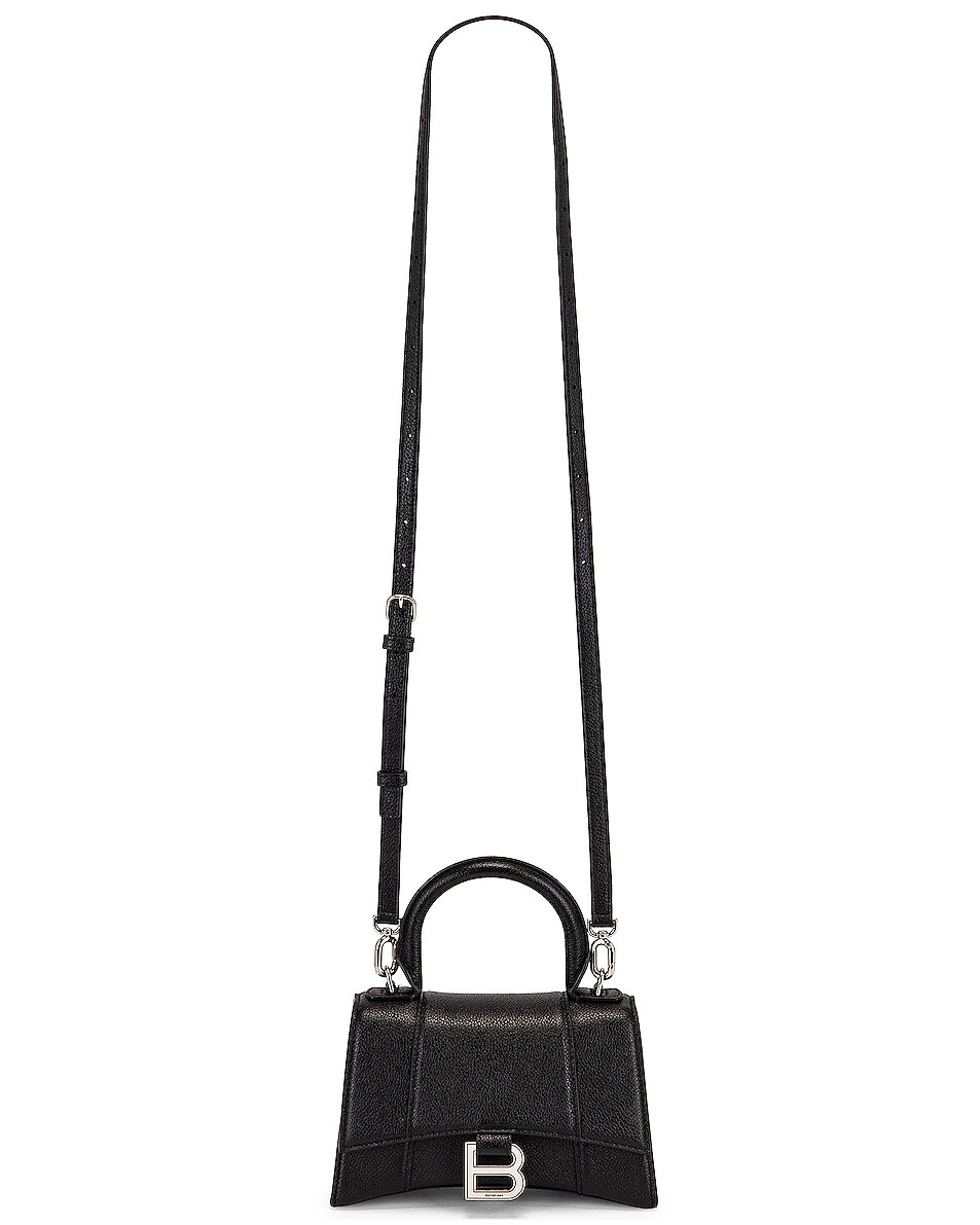 

Сумка Balenciaga XS Hourglass Top Handle, черный