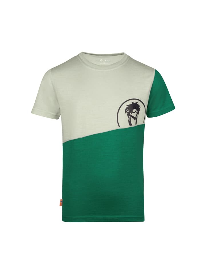 

Функциональная рубашка Trollkids Funktionsshirt Sandefjord, цвет pepper green