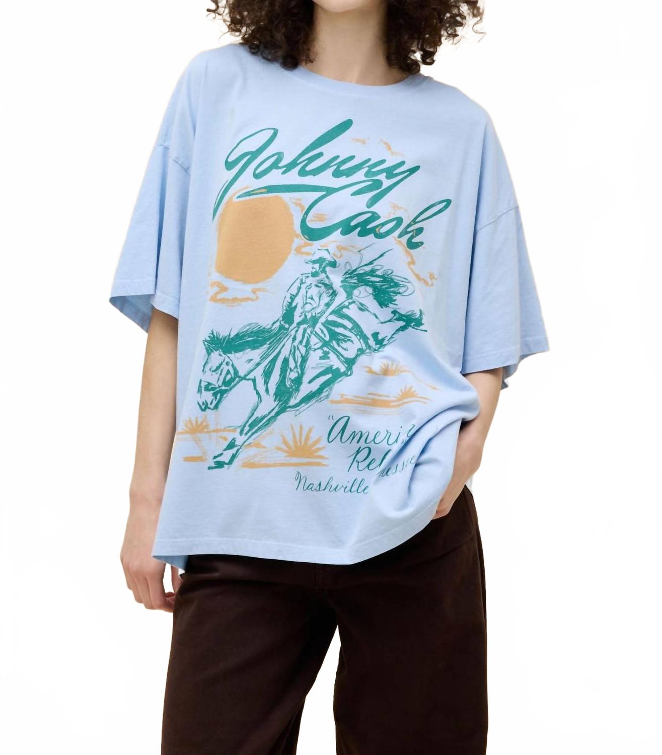 

Футболка Johnny Cash American Rebel в цвете Airey Blue DAYDREAMER