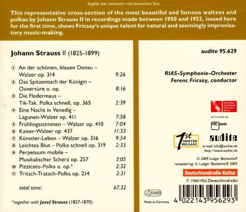 

CD диск Strauss / Rias Symphonie Orchester / Friesay: Edition Ferenc Fricsay 12