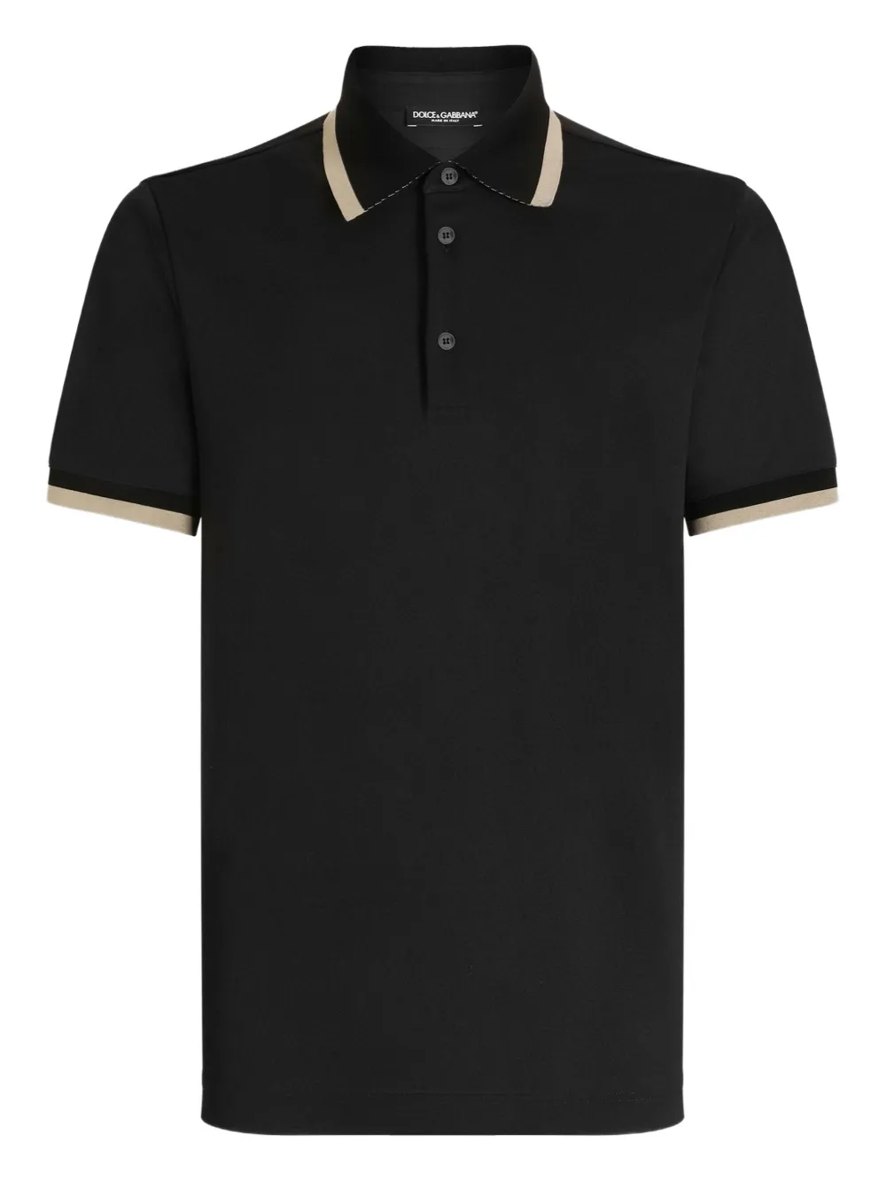 

Рубашка поло с короткими рукавами DOLCE & GABBANA, черный