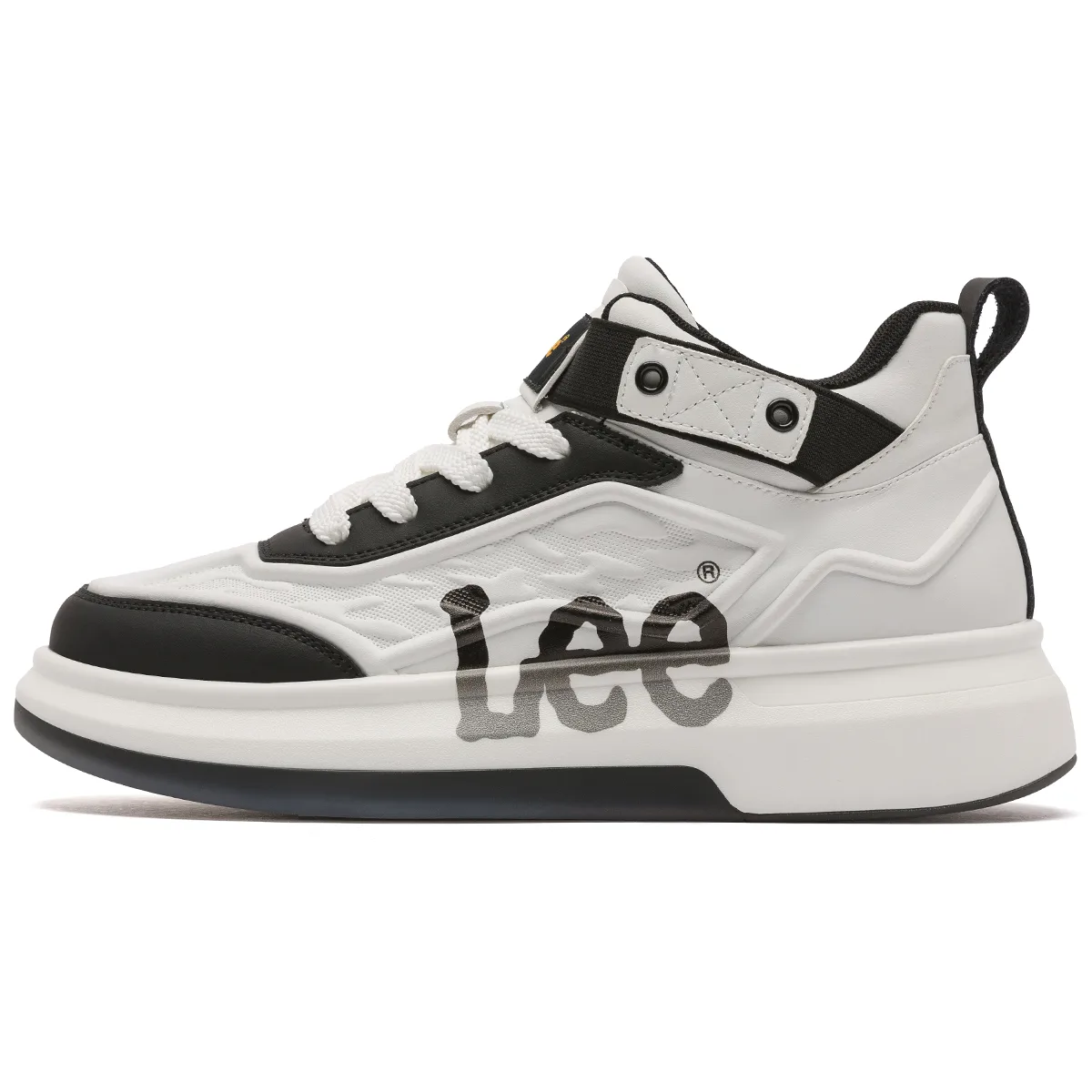 Кроссовки скейтерские мужские mid top из искусственной кожи с увеличенной высотой Lee, светло-серый