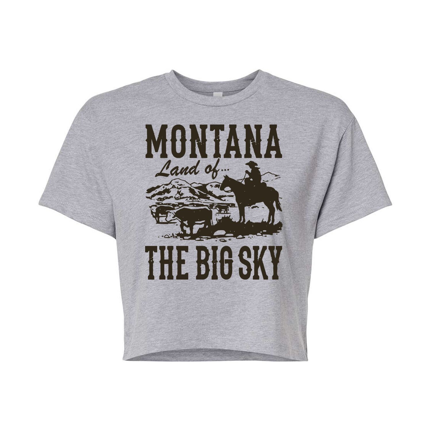 

Укороченная футболка с рисунком Montana для юниоров Licensed Character, серый