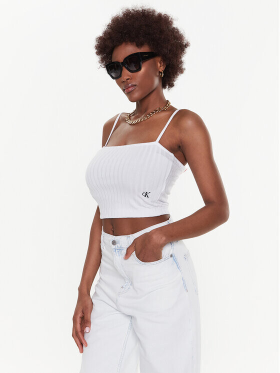 

Топ приталенного кроя Calvin Klein, белый