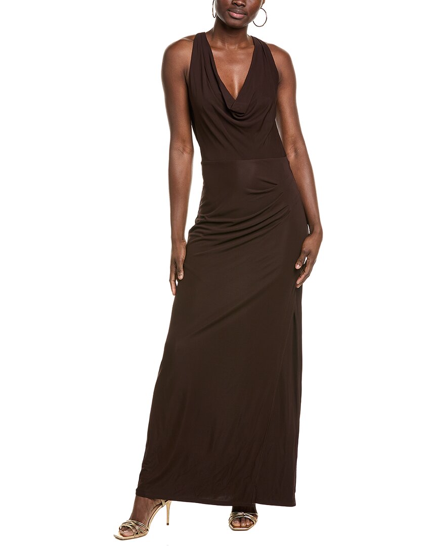 

Косме от SIMKHAI платье с глубоким вырезом лодочкой, коричневый