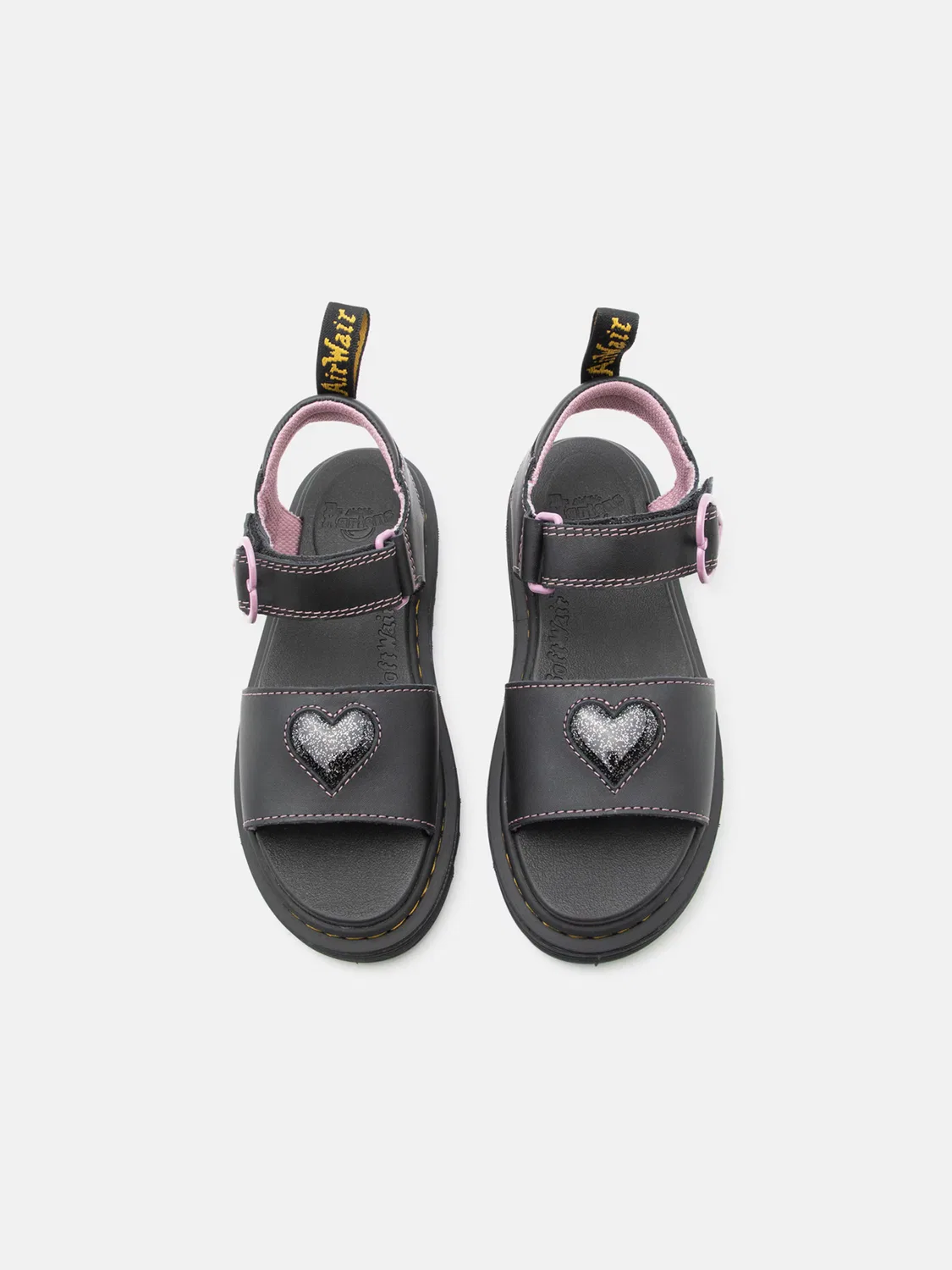 Сандалии Dr. Martens Marlowe Hearts II черного цвета — фото 3