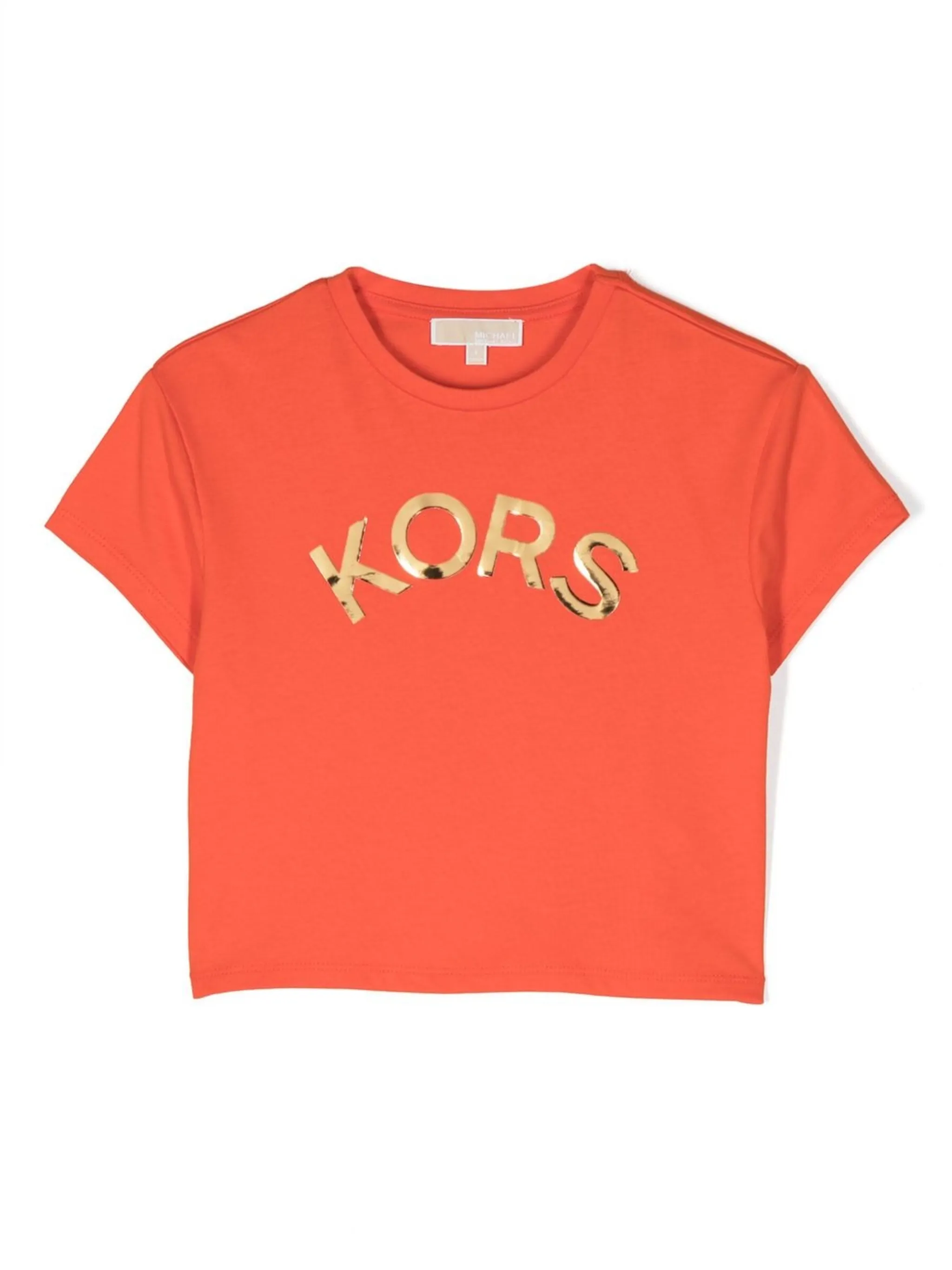 

Футболка с логотипом Michael Kors Kids, оранжевый