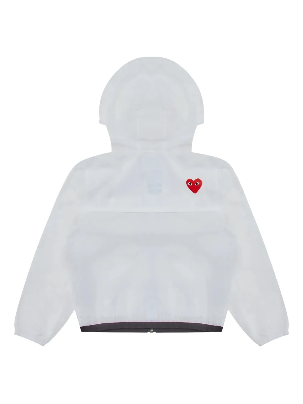 Куртка на молнии Comme Des Garcons Play Kids, белый — фото 2