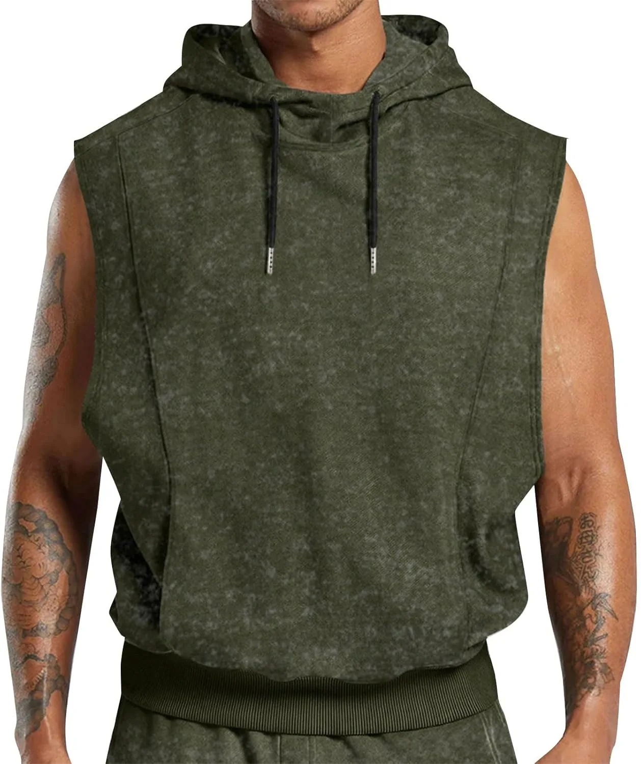 

Летний худи-топ для мужчин, комфортный свободный крой